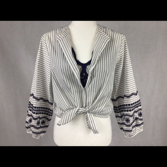 Madewell Striped embroidered shirt - Picture 4 of 9